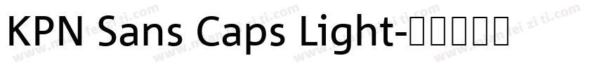 KPN Sans Caps Light字体转换